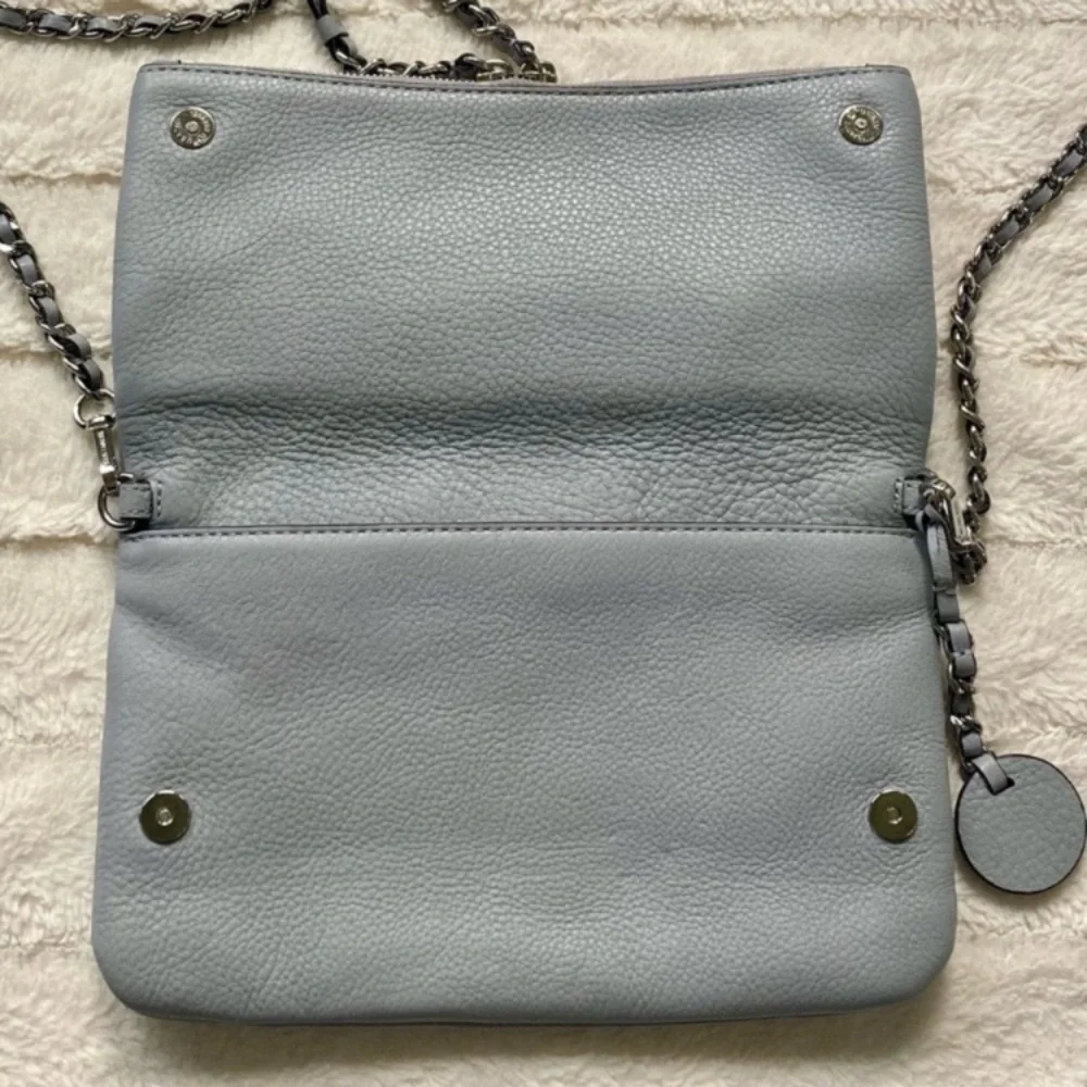 Michael Kors Corrine Crossbody Bag Dove Grey Leather - Picture 13 of 17